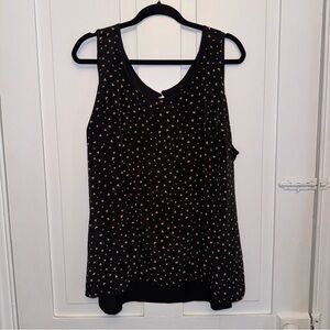 ✨lane bryant black & tan triangle top✨